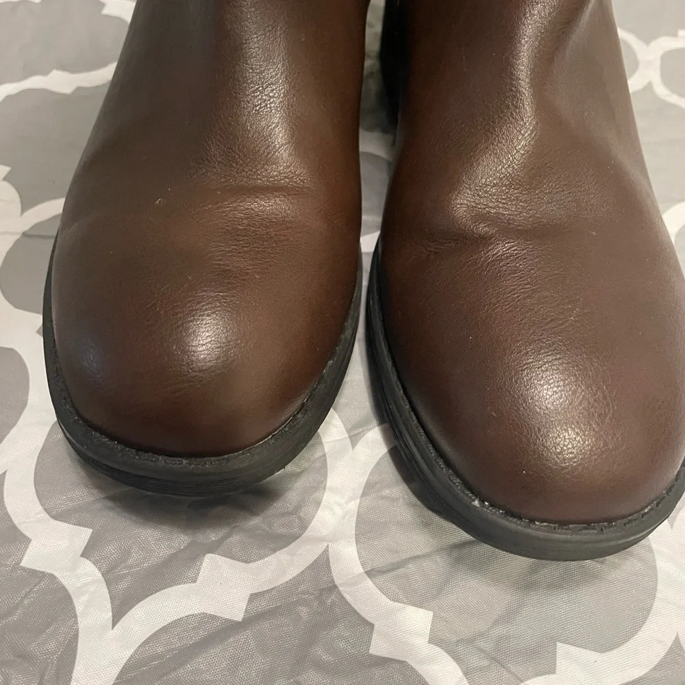 DREAM PAIRS Women's Knee High Boots Low Heel Riding Boots Round Toe  SIZE 11
